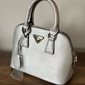 Silver Prada Purse